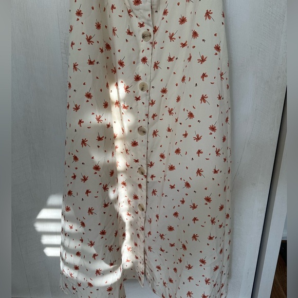 Front Tie Floral Midi Dress - Picture 8 of 9